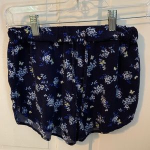Blue Floral Softie Shorts